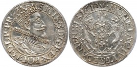 Zygmunt III Waza, ort 1612, Gdańsk Wczesny rocznik, pięknie zachowany. Najwyższa nota w PCGS i jedyny egzemplarz z taką oceną. Reference: Kopicki 7485...