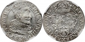 Zygmunt III Waza, szóstak 1596, Malbork Odmiana z małą głową. Bardzo ładnie zachowany.
Reference: Kopicki 1240 (R1)
Grade: NGC MS63 

Zygmunt III ...