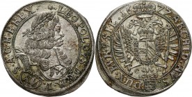Śląsk pod panowaniem austriackim, Leopold I, 15 krajcarów 1677 CB, Brzeg Rzadkie i ładnie zachowane. Reference: F.u.S. 724
Grade: XF/XF+ 

Coins re...