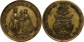 XIX wiek, medal z 1861 roku, wybity na pamiątkę Unii w Horodle Mosiądz, waga 6,39 g, średnica 28 mm.
Reference: Hutten-Czapski 3844
Grade: XF- 

P...