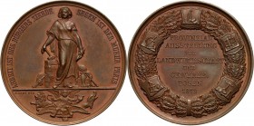 XIX wiek, medal z 1872 roku, Wystawa Rolnictwa i Rzemiosła w Poznaniu Sygnowany G. LOOS DIR.. Brąz, waga 35,70 g, średnica 42 mm. Pięknie zachowany.
...