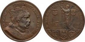 II RP, medal z 1924 roku, 1000-lecie koronacji Bolesława I Chrobrego Autorstwa J. Wysockiego. Brąz, waga 24,38 g, średnica 37 mm.

Reference: Strzał...