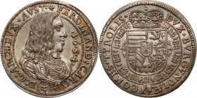 Austria, Archduke Ferdinand Karl, 1/4 Thaler 1654, Hall Silver 7,00 g.
 Srebro 7,00 g.
Reference: Hahn 5
Grade: UNC/AU 

Austria