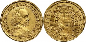 Austria, Salzburg, Sigismund III. von Schrattenbach, 1/4 Ducat 1755 Gold 0,85 g. Złoto 0,85 g.
Reference: Friedberg 867
Grade: XF 

Austria