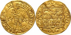 Netherlands, Utrecht, Ducat 1598 Gold 3,34 g. Złoto 3,34 g.&nbsp; Reference: Friedberg 284
Grade: VF+ 

Netherlands