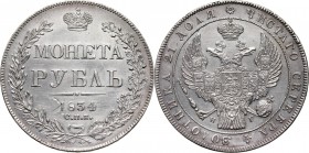 Russia, Nicholas I, Rouble 1834 СПБ НГ, St. Petersburg Reference: Bitkin 174
Grade: XF- 

Russia to 1917