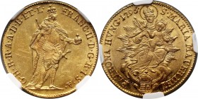 Hungary, Franz II, Ducat 1796, Kremnitz Złoto. Piękny.
Reference: Friedberg 209
Grade: NGC MS60 

Hungary