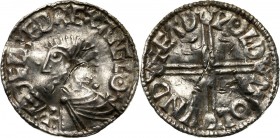 England, Aethelred II 978-1016, Penny, London, Long Cross Weight 1,62 g. M oneyer Eadwold.&nbsp; Bent and broken. Waga 1,62 g. Mincerz Eadwold. Gięty ...