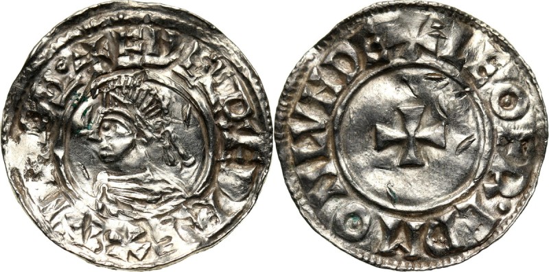 England, Aethelred II 978-1016, Penny, London, Small Cross Weight 1,36 g. Moneye...