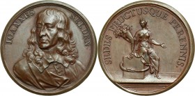 Great Britain, John Selden (1584-1654), bronze medal from 18th century Engraved by Jean Dassier. Bronze. Weight 33,93 g. Diameter 42 mm.
 Autorstwa J...