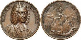Great Britain, Samuel Clarke (1675-1729), bronze medal from 18th century Engraved by Jean Dassier. Bronze. Weight 38,34 g. Diameter 42 mm.
 Autorstwa...