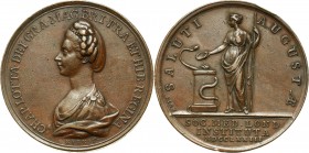 Great Britain, Medical Society of London, bronze medal from 1773 Engraved by J. Kirk. Bronze. Weight 27,10 g. Diameter 41 mm.
 Autorstwa J. Kirka. Br...