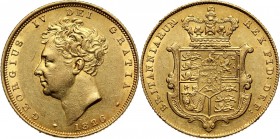 Great Britain, George IV, Sovereign 1826, London Gold 7,98 g. Złoto 7,98 g.
Reference: Friedberg 377
Grade: XF 

Great Britain