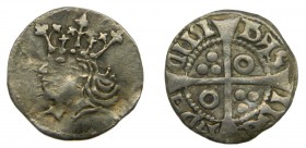 Juan II de Arag&oacute;n. 1/3 de Croat. (1406-1454) Lerida. Variande de Busto y Roeles. RAR&Iacute;SIMA en esta conservaci&oacute;n.(CG.Cru.2986a). RR...