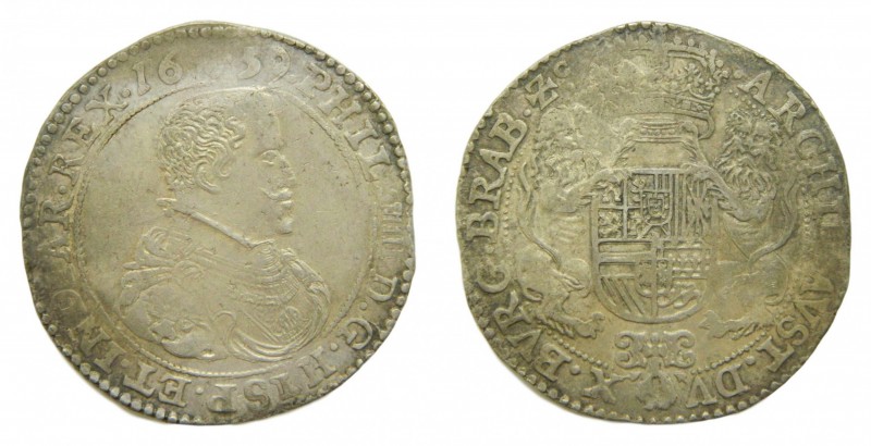 Felipe IV (1621-1665). 1659. Ducatón. Bruselas. (km#72.2) (Dav.4454). 32,42 gr. ...