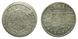 Felipe V (1700-1746). 1721 A. 2 reales. Madrid. (AC 774). 4,78 gr. Ag.
bc