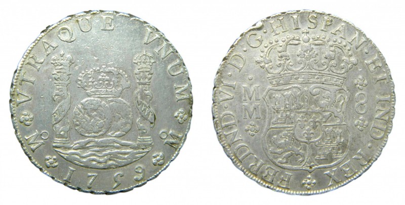 Fernando VI (1746-1759). 1759 MM. 8 reales. México. Columnario. (AC 495). 26,99 ...