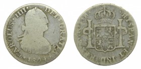 Carlos IV (1788-1808). 1804 TH. 1 real. México. (AC 451). 3,14 gr. Ag.
bc-
