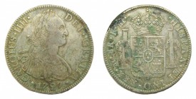Carlos IV (1788-1808). 1797 FM. 8 reales. México. (AC 960). 26,97 gr. Ag. Verdín.
mbc