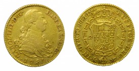Carlos IV (1788-1808). 1789 MF. 2 escudos. Madrid. (AC 1274). 6,77 gr. Au.
mbc