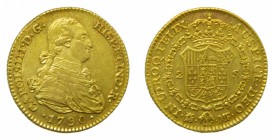 Carlos IV (1788-1808). 1790 MF. 2 escudos. Madrid. (AC 1275). 6,79 gr. Au.
mbc