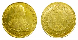Carlos IV (1788-1808). 1799 CN. 2 escudos. Sevilla. (AC 1435). 6,74 gr. Au.
mbc