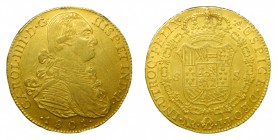 Carlos IV (1788-1808). 1801 JJ. 8 escudos. Santa fe de Nuevo reino. (AC 1738). 26,97 gr. Au.
mbc