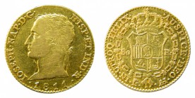 José Napoleón (1808-1814). 1811 AI. 80 reales. Madrid. (AC 49). 6,74 gr. Au.
mbc