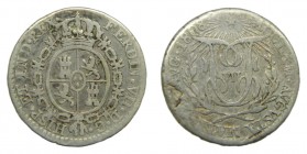 Fernando VII (1808-1833). 1808 DG. Medalla de proclamación. Módulo medio real. Madrid. 1,45 gr. Ag.
bc-