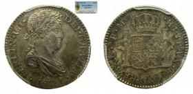 Fernando VII (1808-1833). 1821 M NG. 1 real. Guatemala. PCGS MS64+ (AC 561). Pátina. Excelente conservación.
MS64+