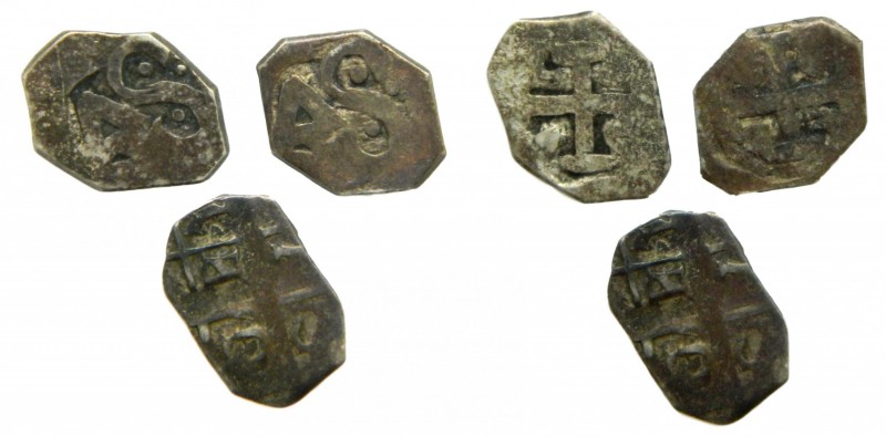 Fernando VII (1808-1833). Lote 3 monedas. 1 Real. S/F. (chipi-chipi). Caujaral V...