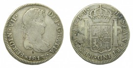 Fernando VII (1808-1833). 1813 JP. 4 reales. Lima. (AC 1067). 12,98 gr. Ag.
bc+