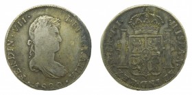Fernando VII (1808-1833). 1820 JJ. 8 reales. México. (AC 1336). 26,62 gr. Ag.
bc