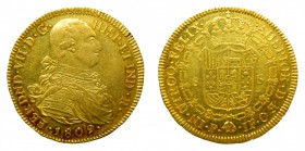 Fernando VII (1808-1833). 1809 JF. 8 escudos. Popayán. (AC 1807). 27,07 gr. Au. Muy bonita.
ebc-