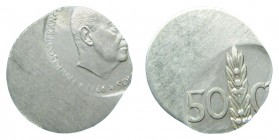 Estado Español (1939-1975). 1966. 50 céntimos. Error acuñación. Desplazado.
sc