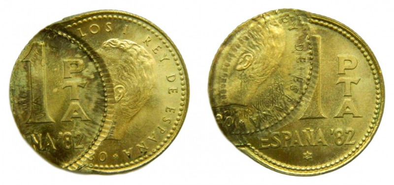 Juan Carlos I (1975-2014). 1980. 1 peseta. Error acuñación.
sc