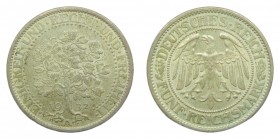 Alemania. Weimar Republic. 5 Reichsmark. 1932 A (KM#56).
ebc