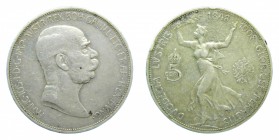 Austria. 5 coronas. 1908 (KM#2809). Franz Joseph I. 23,97 gr. Ag.
bc
