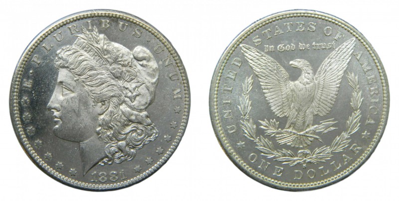 Estados Unidos. Dólar Morgan. 1881 S. San Francisco. (KM#110). 26,82 gr. Ag. Par...