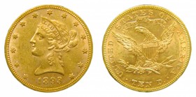 Estados Unidos. 10 Dólares. 1893. (KM#102). Coronet Head. 16,72 gr. Au.
mbc