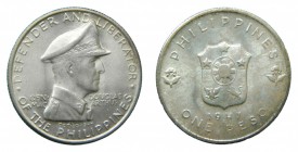 Filipinas. Un peso. 1947. (KM#185). 20 gr. Ag. Douglas Arthur.
sc
