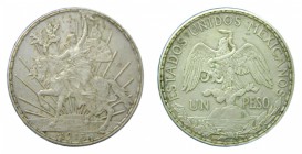 México. Un peso. 1913. (KM#453). 27,05 gr. Ag. Caballo.
mbc-