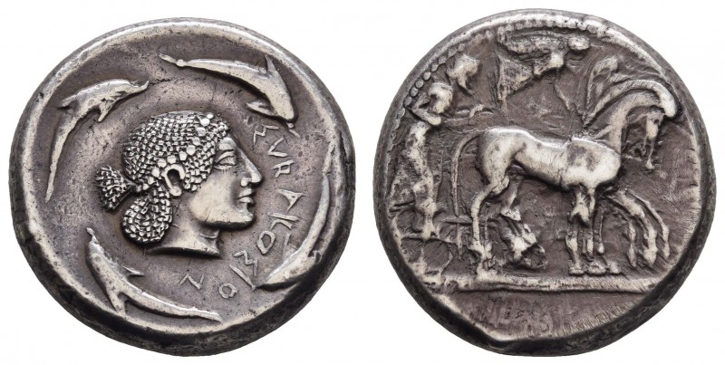Griechen Sicilia
Syracus AR Tetradrachme ca. 485-466 v.u.Z. Av.: Haupt der Aret...