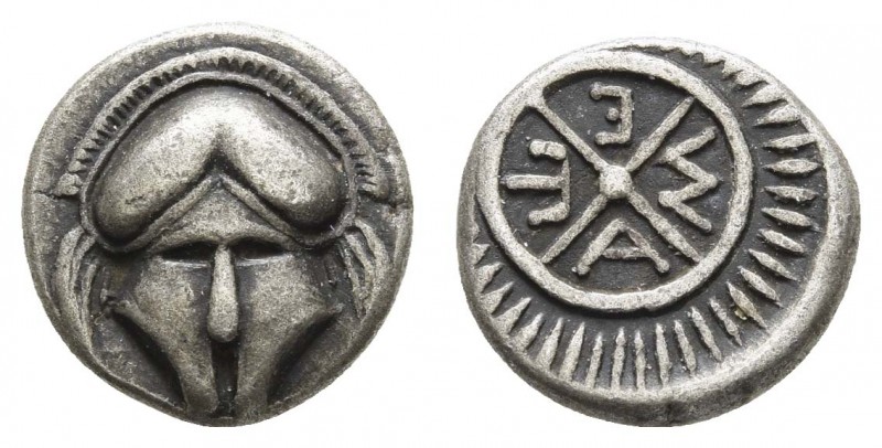 Griechen Thracia
Mesembria AR Diobol ca. 420-320 v.u.Z. Av.: Korinthischer Helm...
