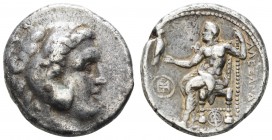 Griechen Macedonia
Alexander III. der Große, 336-323 v.u.Z. AR Tetradrachme nach 323 v.u.Z. Posthume Prägung, Av.: Herakleskopf mit Löwenskalp nach r...