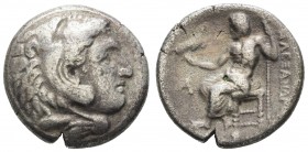Griechen Macedonia
Alexander III. der Große, 336-323 v.u.Z. AR Tetradrachme nach 323 v.u.Z. Posthume Prägung Av.: Herakleskopf mit Löwenskalp nach re...