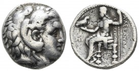 Griechen Macedonia
Alexander III. der Große, 336-323 v.u.Z. AR Tetradrachme nach 320 v.u.Z. vermutlich Babylon Posthume Prägung Av.: Herakleskopf mit...