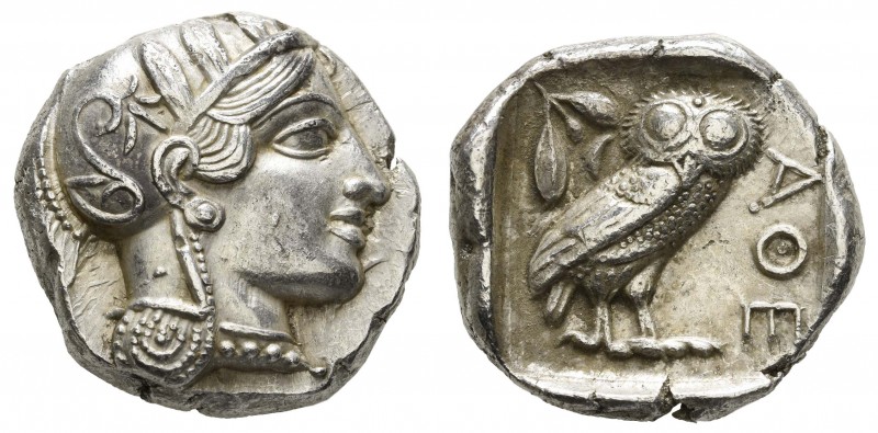 Griechen Attika
Athen AR Tetradrachme ca. 454-404 v.u.Z. Av.: Haupt der Athene ...