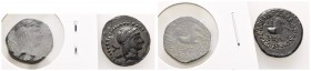 Griechen Cilicia
Seleukeia Æ 2.- 1. Jhdt. v.u.Z. 2 Exemplare, je mit Av.: Belorbeerter Apollonkopf nach rechts, Rv.: Pferdeprotome nach rechts, unter...