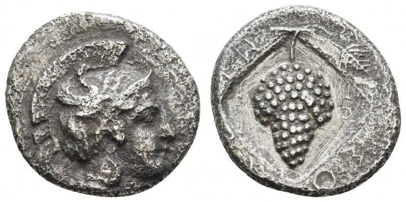 Griechen Cilicia
Soloi AR Stater 385-350 v.u.Z. Av.: Athenakopf mit attischem H...